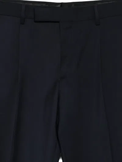 Lardini Pleat-detail Trousers In Blue