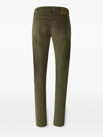 Jacob Cohen Belt Loop Casual Pants In Green