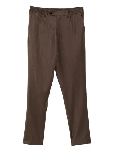 Lardini Tapered Trousers In Brown