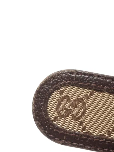 Pre-owned Gucci Interlocking Gg Canvas Belt In Brown