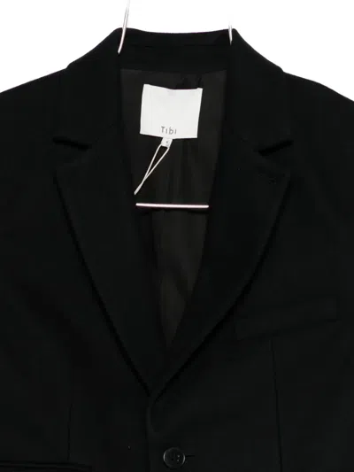 Tibi Wool-blend Blazer In Black
