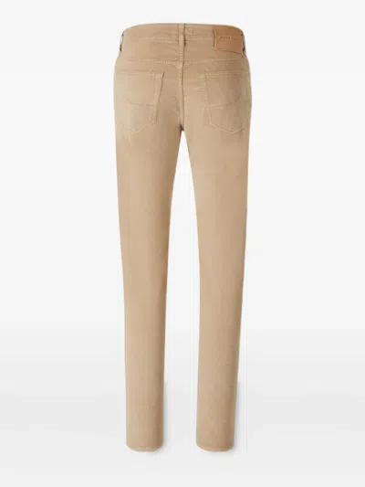Jacob Cohen Belt Loop Casual Pants In Neutral