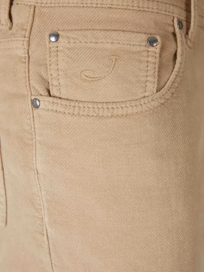 Jacob Cohen Belt Loop Casual Pants In Neutral