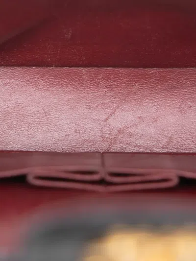 Pre-owned Chanel 1991-1994 Medium Classic Lambskin Double Flap Shoulder Bag In Black