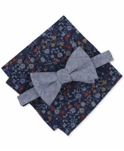 Bar Iii Men's Kanupp Solid Bow Tie In Navy In Blue