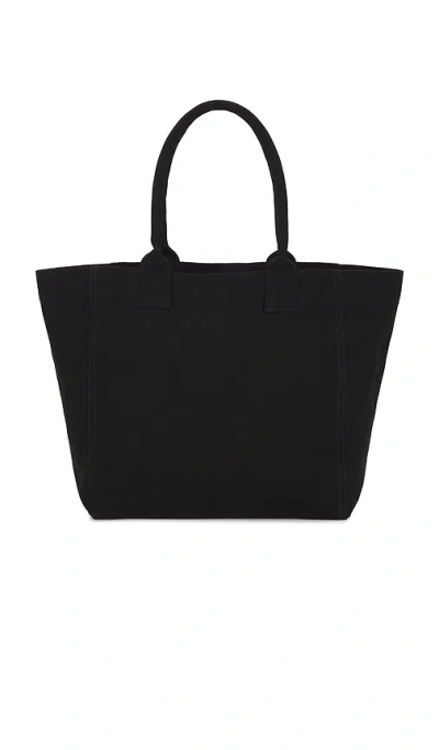 Isabel Marant Small Yenky Festive Studded Logo Canvas Tote In Black