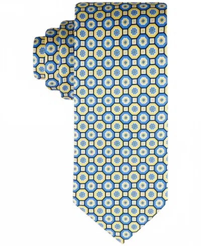 Tommy Hilfiger Men's Floral Medallion Tie In Yellow In Multi