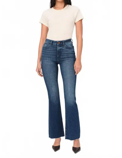 Warp & Weft Nao Plus High Rise Bootcut Jeans In Huntington In Blue
