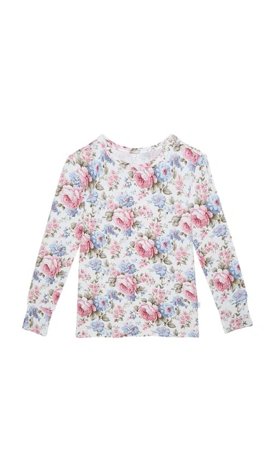 Posh Peanut Classic Pajama Set In Multi