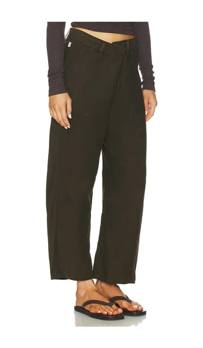 Citizen Of Humanity Ines Crop Utility Trouser In Green