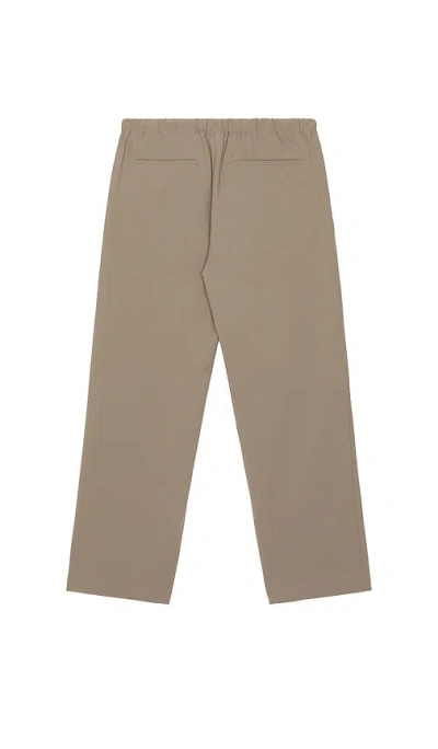 Stampd Nylon Wide Leg Pant In Brown