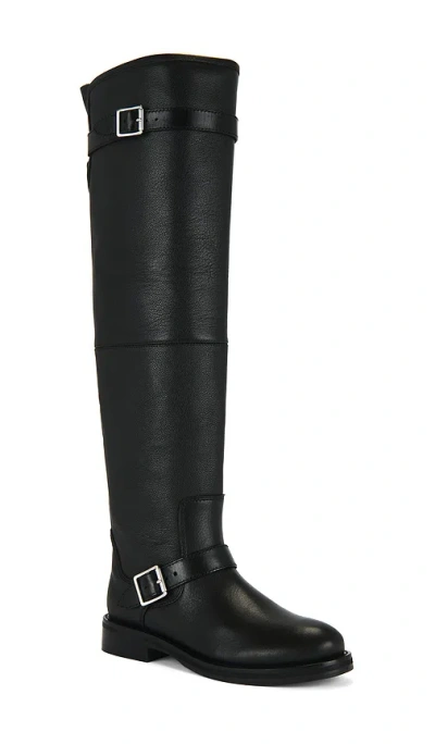 Simkhai Noah Leather Over-the-knee Boots In Black