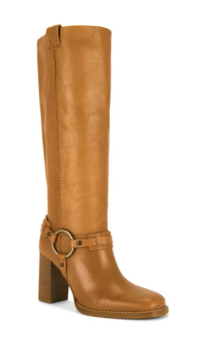 Free People Heidi Tall Harness Boot In Brown