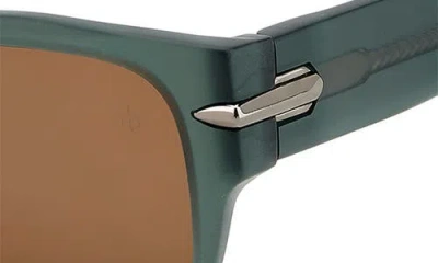 Rag & Bone 55mm Rectangular Sunglasses In Brown