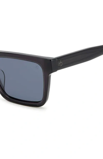 Rag & Bone 54mm Rectangular Sunglasses In Blue