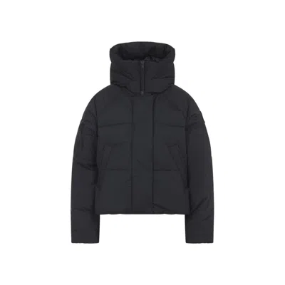 Canada Goose Quilted Black Polyamide Chilliwack Jacket With Adjustable Hood In Black