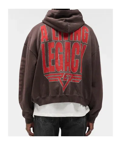 Represent Reversible Living Legacy Tour Sweatshirt In Black In Brown