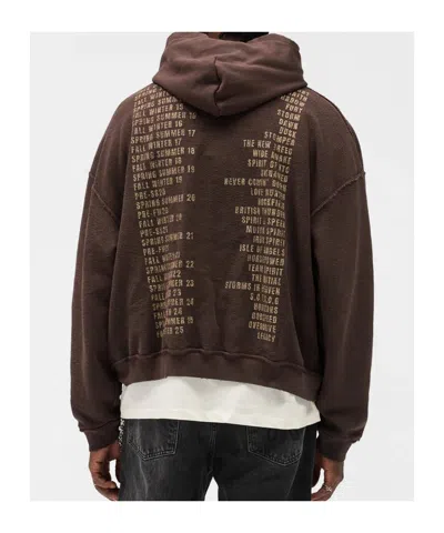 Represent Reversible Living Legacy Tour Sweatshirt In Black In Brown