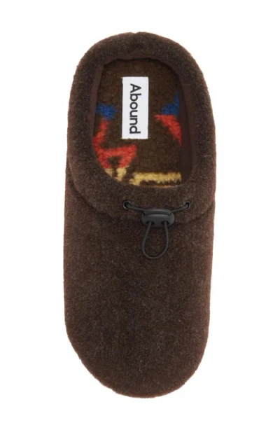 Abound Casey Faux Fur Lined Clog Slipper In Brown