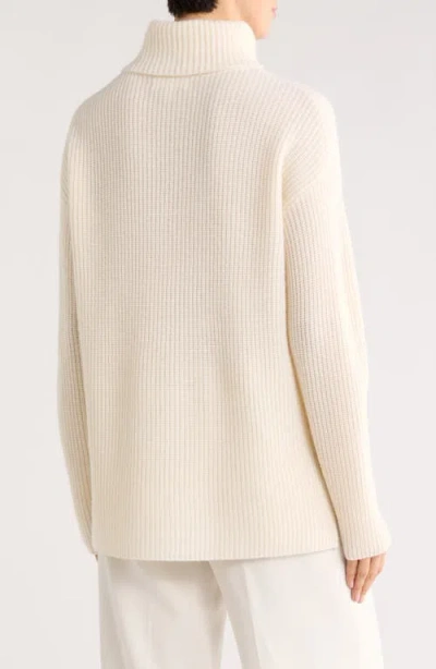 Nordstrom Wool & Cashmere Turtleneck Sweater In White