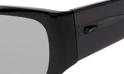 Rag & Bone 56mm Rectangular Sunglasses In Black