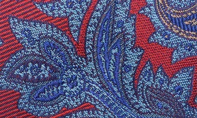 Ted Baker London Culpeper Twill Paisley Silk Blend Tie In Blue