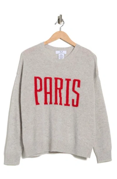 Magaschoni Paris Cashmere Sweater In Gray