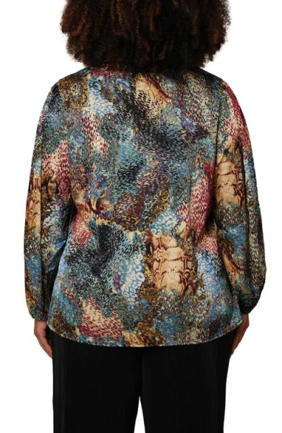 Cyrus Tie Front Top In Blue