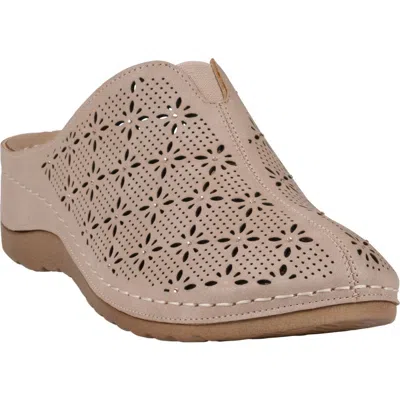 Gc Shoes Vale Laser Cut Wedge Mule In Multi