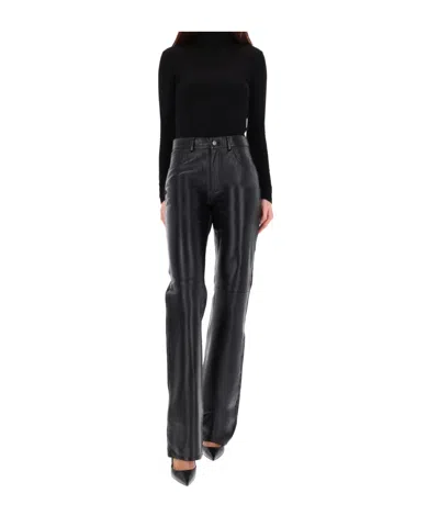 Haikure "bethany" Leather Pants In Black