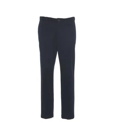 Briglia Classic Black Chino Pants With Tailored Fit And Functional Pockets In Black