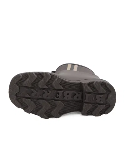 Burberry Ankle Boots Featuring Check Pattern In Black