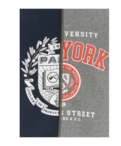 Apc A.p.c. Two-tone Cotton A.p.c. X Marc Jacobs Sweatshirt In Black