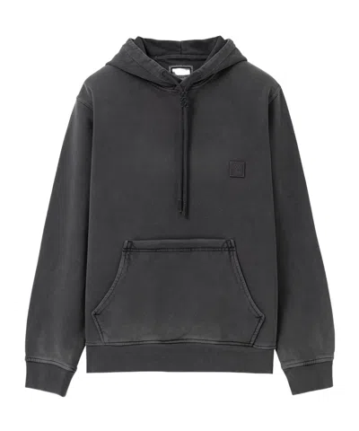 Wooyoungmi Grey Sweatshirt With Logo Patch On The Front And Logo Lettering On The Back In Cotton Man In Gray