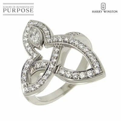 Pre-owned Harry Winston Platinum 950 Band Ring () In Multi