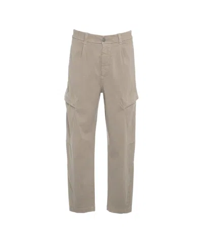 Transit Relaxed Fit Cargo Pants With Practical Side Pockets In Gray