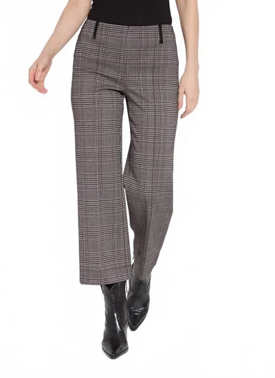 Lyssé Livia Wide Leg Crop Pant In Boston Plaid In Multi
