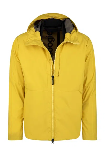 Bomboogie Unlined Jacket With Hood In Yellow