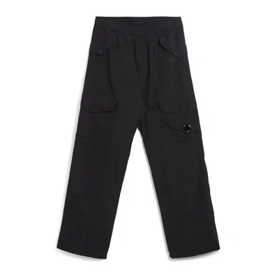C.p. Company Modern Fit Black Trousers In Blue