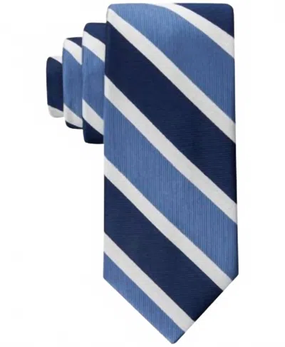Tommy Hilfiger Men's Contrast Stripe Tie In Navy In Blue