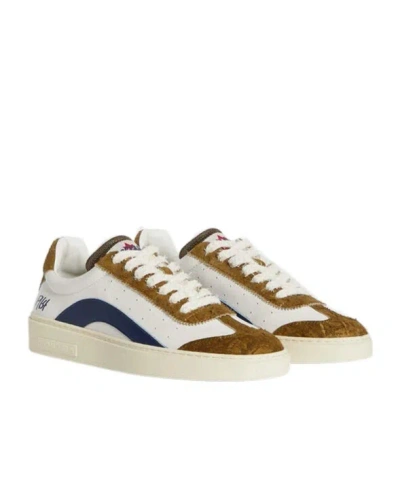 Dsquared2 Suede And Rubber Sole Sneakers In Multi