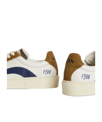 Dsquared2 Suede And Rubber Sole Sneakers In Multi