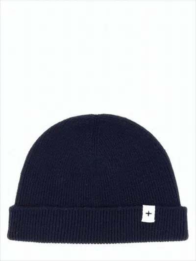 Jil Sander Ribbed Knit Beanie Hat With Folded Cuff In Brown