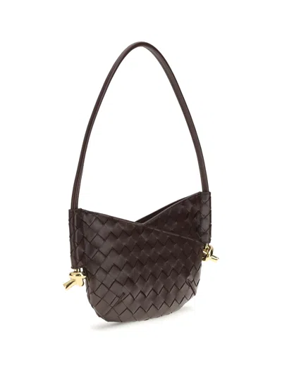 Bottega Veneta Women Mini Solstice Shoulder Bag In Brown