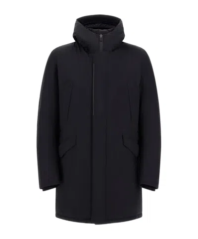 Herno Hooded Parka Down Jacket Clothing In Black
