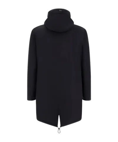 Herno Hooded Parka Down Jacket Clothing In Black