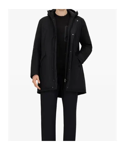 Herno Hooded Parka Down Jacket Clothing In Black