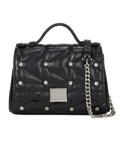 Karl Lagerfeld Black K Kuilt Satchel