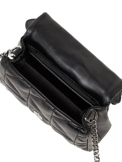 Karl Lagerfeld Black K Kuilt Satchel