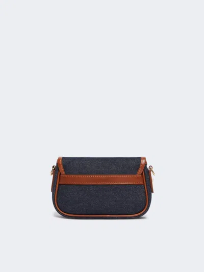 Weekend Max Mara Small Denim Shoulder Bag In Blue